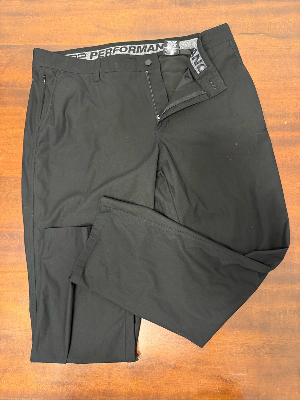 32 Degrees Men's Black Performance Chinos